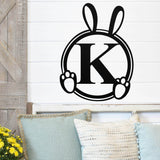 Custom Easter Bunny Ears Sign ~ Metal Porch Sign | Front Door Sign | Personalized Entrance Sign | Metal Spring Sign