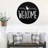 Every Bunny Welcome Sign ~ Metal Porch Sign | Front Door Sign | Personalized Entrance Sign | Metal Spring Sign