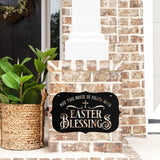 May This House Be Filled With Easter Blessings Sign ~ Metal Porch Sign | Front Door Sign | Personalized Entrance Sign | Metal Spring Sign