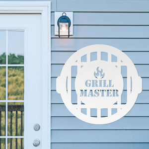Grill Master ~ Metal Porch Sign | Outdoor Sign | Front Door Sign | Metal Summer Sign