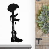 Never Forget Military ~ Metal Porch Sign | Outdoor Sign | Front Door Sign | Metal Mountain Sign