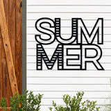 Summer Sign ~ Metal Porch Sign - Outdoor Sign - Front Door Sign - Metal Summer Sign