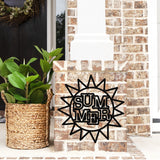 Summer Sun Sign ~ Metal Porch Sign - Outdoor Sign - Front Door Sign - Metal Summer Sign