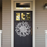 Sunflower Cut Out Sign ~ Metal Porch Sign | Outdoor Sign | Front Door Sign | Metal Summer Sign