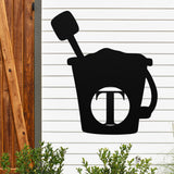 Sand Bucket Monogram Sign ~ Metal Porch Sign - Outdoor Sign - Front Door Sign - Metal Beach Sign - Beach House