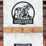 Welcome Cute Goats Sign ~ Custom Porch Sign | Metal Porch Sign | Custom Gifts | Personalized Metal Sign