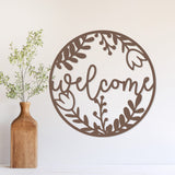 Welcome Spring Floral Sign ~  Outdoor Metal Sign, Door Hanger Sign, Last Name Sign, Wedding Gift,  Personalized Metal Sign