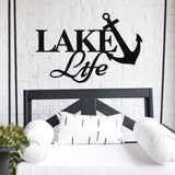 Lake Life Anchor Sign ~ Metal Porch Sign - Outdoor Sign - Front Door Sign - Metal Lake Sign - Lake House