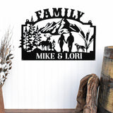 Hunting Family Last Name Sign ~ Metal Porch Sign | Outdoor Sign | Front Door Sign | Metal Hunting Sign | Cabin Sign