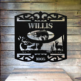 Wildlife House Number Sign ~ Metal Porch Sign | Outdoor Sign | Front Door Sign | Metal Hunting Sign | Cabin Sign