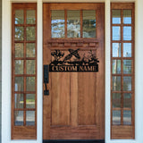 Pheasant Hunting Name Sign ~ Metal Porch Sign | Outdoor Sign | Front Door Sign | Metal Hunting Sign | Cabin Sign