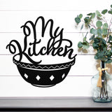 My Kitchen Sign ~ Outdoor Metal Sign, Door Hanger Sign, Metal Sign, Wedding Gift,  Personalized Metal Sign, Gift For Couple, Metal Wall Art
