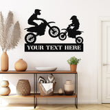 Motocross Family Custom Sign ~ Metal Porch Sign - Outdoor Sign - Personalized Metal Sign - Dirt Bike Sign