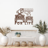Partner For Life Sign ~ Metal Porch Sign - Outdoor Sign - Personalized Metal Sign - Four Wheeler Sign