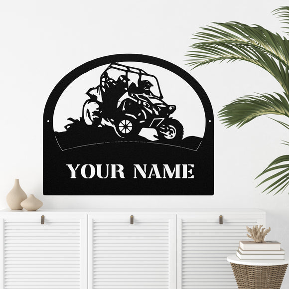 ATV Custom Sign ~ Metal Porch Sign - Outdoor Sign - Personalized Metal Sign - ATV Sign