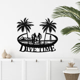 Dive Time Sign ~ Metal Porch Sign - Outdoor Sign - Personalized Metal Sign - Scuba Diving Sign