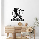 Custom Baseball Sign ~ Metal Porch Sign - Outdoor Sign - Personalized Metal Sign - Baseball Home Sign
