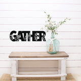 Gather Sign ~ Metal Porch Sign | Personalized Metal Sign | Custom Porch