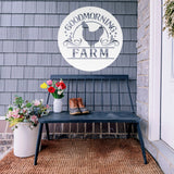 Good Morning Farm ~ Metal Porch Sign | Personalized Metal Sign | Custom Porch