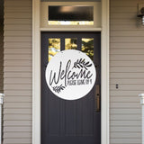 Welcome Please Leave By 9 ~ Outdoor Metal Sign, Unwelcome Sign, No Soliciting Sign, Not Welcome Sign, Funny Porch Sign, Welcome Sign, Metal