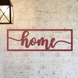Home Outline Metal Sign ~ Outdoor Metal Sign, Door Hanger Sign, Last Name Sign,  Personalized Metal Sign, Gift For Couple, Porch Sign
