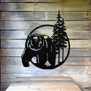 Bear Gate Sign ~ Metal Porch Sign | Metal Gate Sign | Farm Entrance Sign | Metal Farmhouse