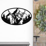 Highland Cow Farm Welcome Sign ~ Metal Porch Sign | Metal Gate Sign | Farm Entrance Sign | Metal Farmhouse