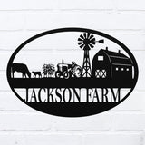 Custom Farm Welcome Sign ~ Metal Porch Sign | Metal Gate Sign | Farm Entrance Sign | Metal Farmhouse
