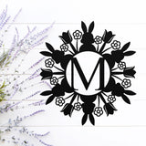 Custom Easter Monogram Sign ~ Metal Porch Sign | Front Door Sign | Personalized Entrance Sign | Metal Spring Sign