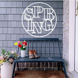 Spring Metal Sign ~ Metal Porch Sign | Front Door Sign | Personalized Entrance Sign | Metal Spring Sign
