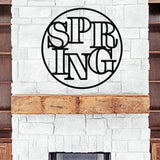 Spring Metal Sign ~ Metal Porch Sign | Front Door Sign | Personalized Entrance Sign | Metal Spring Sign