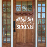 Welcome Spring Metal Sign ~ Metal Porch Sign | Front Door Sign | Personalized Entrance Sign | Metal Spring Sign