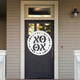 XO XO Valentine Metal Sign ~ Metal Porch Sign | Front Door Sign | Personalized Entrance Sign | Metal Spring Sign