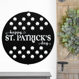 Happy St. Patrick's Day ~ Metal Porch Sign | Front Door Sign | Personalized Entrance Sign | Metal Spring Sign