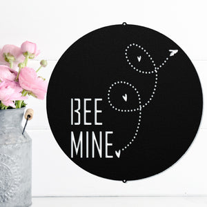 Bee Mine Metal Sign ~ Metal Porch Sign | Front Door Sign | Personalized Entrance Sign | Metal Spring Sign