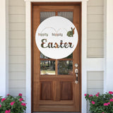 Hippity Hoppity Easter Metal Sign ~ Metal Porch Sign | Front Door Sign | Personalized Entrance Sign | Metal Spring Sign