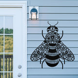 Honey Bee Sign ~ Metal Porch Sign | Outdoor Sign | Front Door Sign | Metal Summer Sign