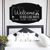 Welcome To Our Lakehouse ~ Metal Porch Sign - Outdoor Sign - Front Door Sign - Metal Lake Sign - Lake House