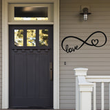 Love Infinity Sign ~ Outdoor Metal Sign, Door Hanger Sign, Metal Sign, Wedding Gift,  Personalized Metal Sign, Gift For Couple, Porch Sign
