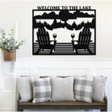 Welcome To The Lake Sign ~ Metal Porch Sign - Outdoor Sign - Front Door Sign - Metal Lake Sign - Lake House