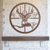 Deer Crossbow Sign ~ Metal Porch Sign | Outdoor Sign | Front Door Sign | Metal Hunting Sign | Cabin Sign
