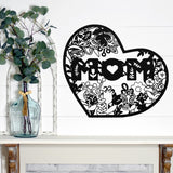 Mom Heart Sign ~ Metal Sign - Outdoor Sign - Personalized Home Sign - Gift For Her