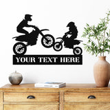 Motocross Family Custom Sign ~ Metal Porch Sign - Outdoor Sign - Personalized Metal Sign - Dirt Bike Sign