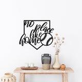 No Place Like Home Baseball Sign ~ Metal Porch Sign - Outdoor Sign - Personalized Metal Sign - Baseball Home Sign