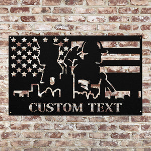 Custom Police Name Sign ~ Metal Porch Sign - Outdoor Sign - Personalized Metal Sign - Occupational Sign