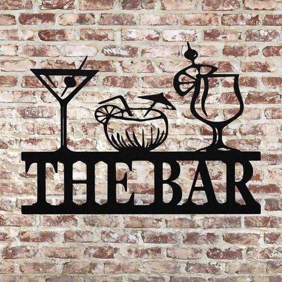 Bartender Custom Name Sign ~ Metal Porch Sign - Outdoor Sign - Personalized Metal Sign - Occupational Sign