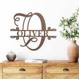 Monogram Last Name Sign ~ Metal Porch Sign - Outdoor Sign - Personalized Metal Sign - Family Monogram Sign