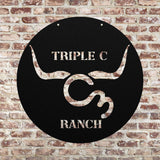 Custom Order Metal Sign - Triple C Ranch