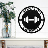 Gym Metal Name Sign ~ Metal Porch Sign, Metal Tree Sign, Front Door Metal Sign, Patio Metal Sign, Metal Décor, Metal Art