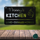 Custom Kitchen Sign ~ Outdoor Metal Sign, Metal Sign, Wedding Gift,  Personalized Metal Sign, Gift For Couple, Metal Wall Art, Word Wall Art